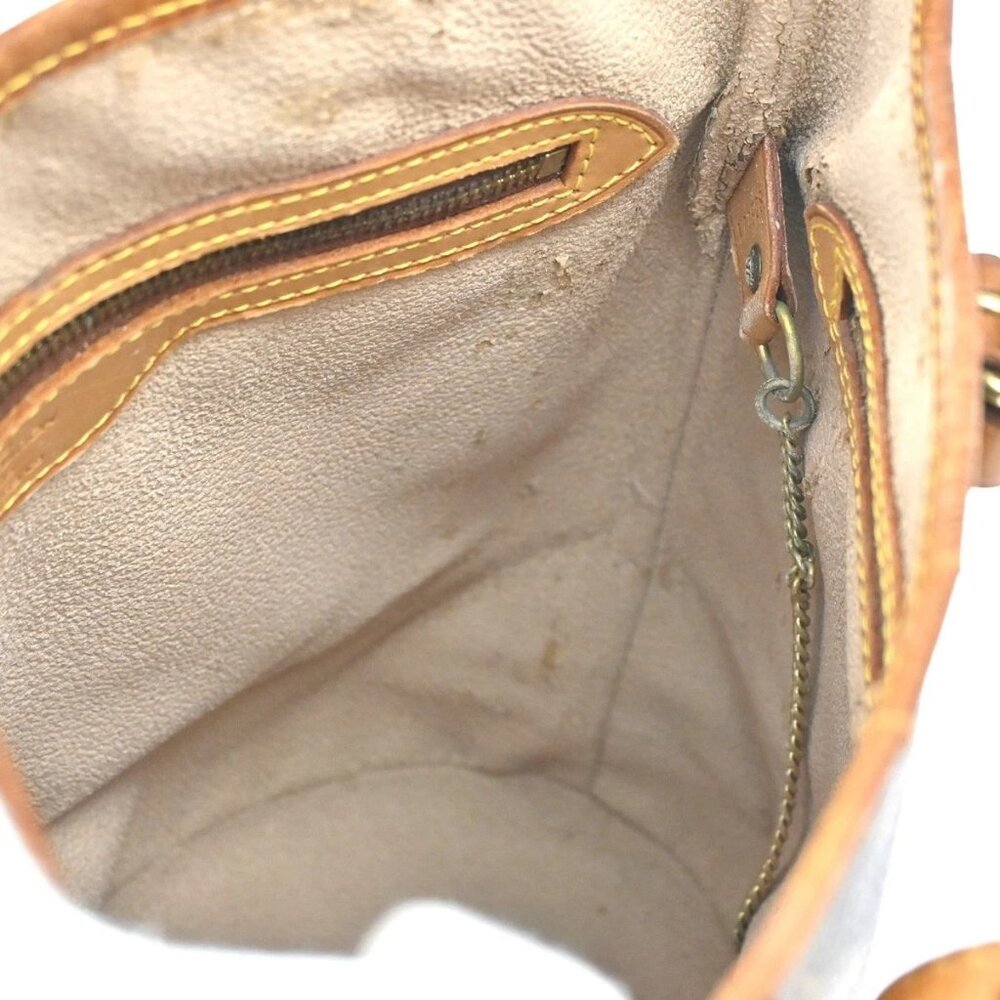 LOUIS VUITTON BUCKET PM Shoulder Tote Bag Monogram Leather Brown M42238 30AA147 - Picture 11 of 16